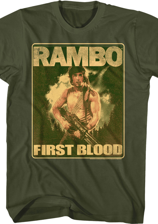 Movie Poster First Blood Rambo T-Shirt - main product image