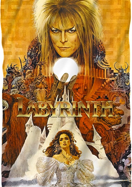 Movie Poster Labyrinth 36 x 58 Fleece Blanket - main product image