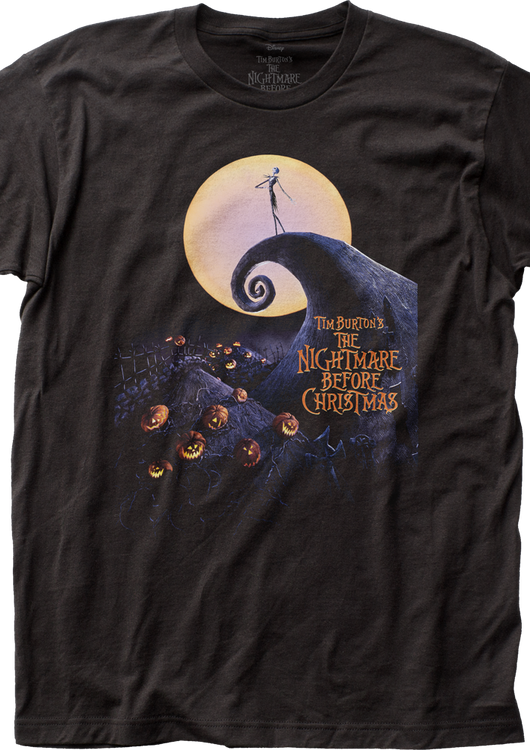Movie Poster Nightmare Before Christmas T-Shirt - main product image