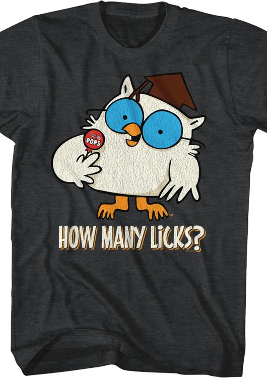 Mr. Owl How Many Licks Tootsie Pop T-Shirt - main product image