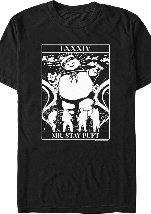 Mr. Stay Puft Tarot Card Ghostbusters T-Shirt - main product image