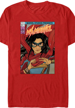 Ms. Marvel Comic Book Cover Marvel Comics T-Shirt