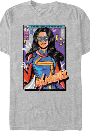Ms. Marvel Colorful Cover Marvel Comics T-Shirt