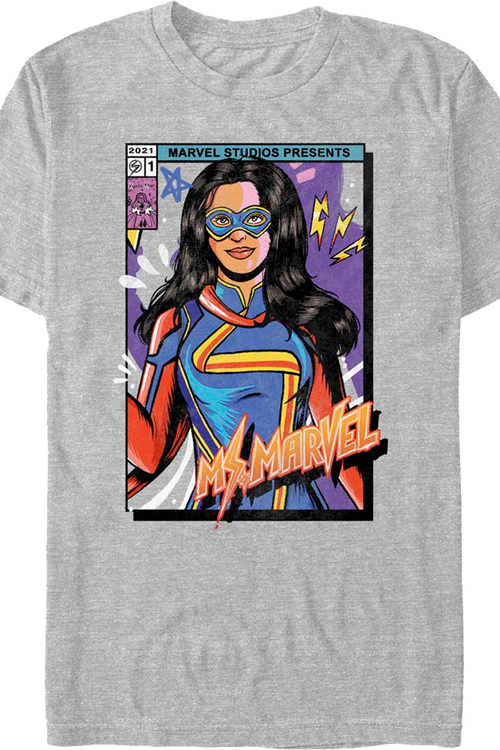 Ms. Marvel Colorful Cover Marvel Comics T-Shirtmain product image