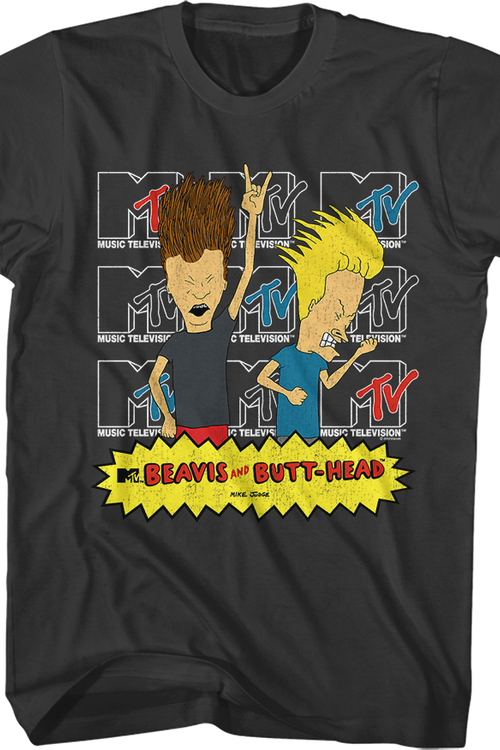 90s BEAVIS AND BUTT-HEAD Tシャツ MTV mtv-logos-beavis-and-butt-head