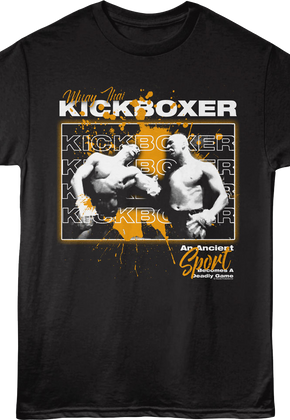 Muay Thai Paint Splatter Kickboxer T-Shirt