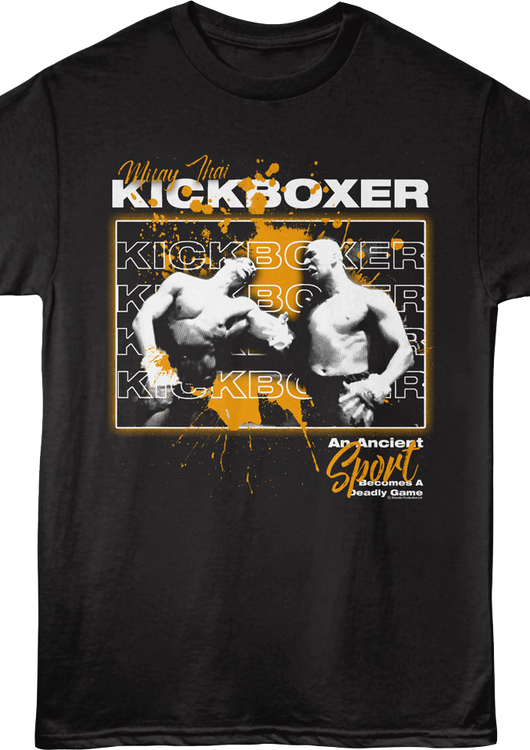 Muay Thai Paint Splatter Kickboxer T-Shirt - main product image
