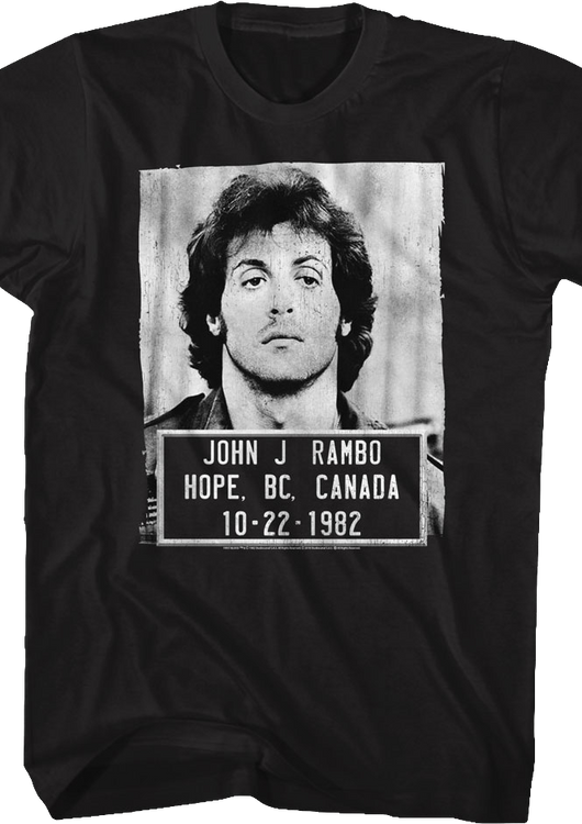Mug Shot John Rambo T-Shirt - main product image
