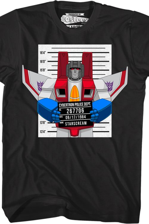 Mug Shot Starscream Transformers T-Shirtmain product image