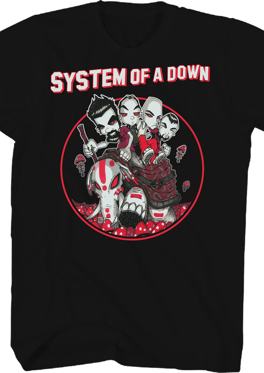 Mushrooms System Of A Down T-Shirt - main product image