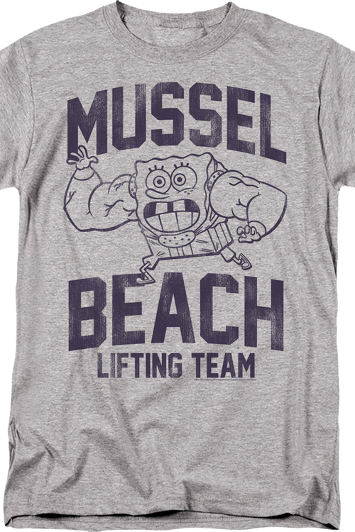 Mussel Beach Lifting Team SpongeBob SquarePants T-Shirtmain product image