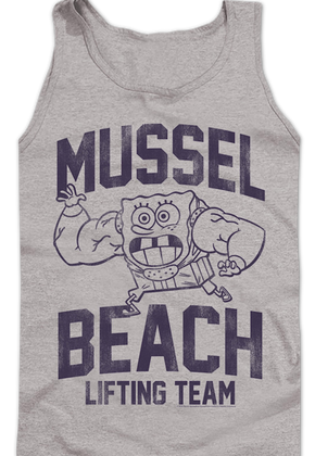 Mussel Beach Lifting Team SpongeBob SquarePants Tank Top