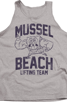 Mussel Beach Lifting Team SpongeBob SquarePants Tank Top