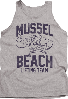 Mussel Beach Lifting Team SpongeBob SquarePants Tank Top