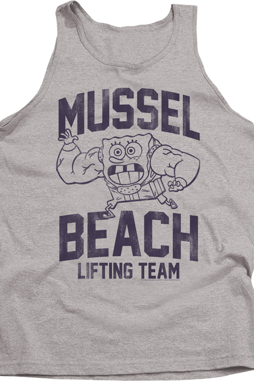 Mussel Beach Lifting Team SpongeBob SquarePants Tank Topmain product image