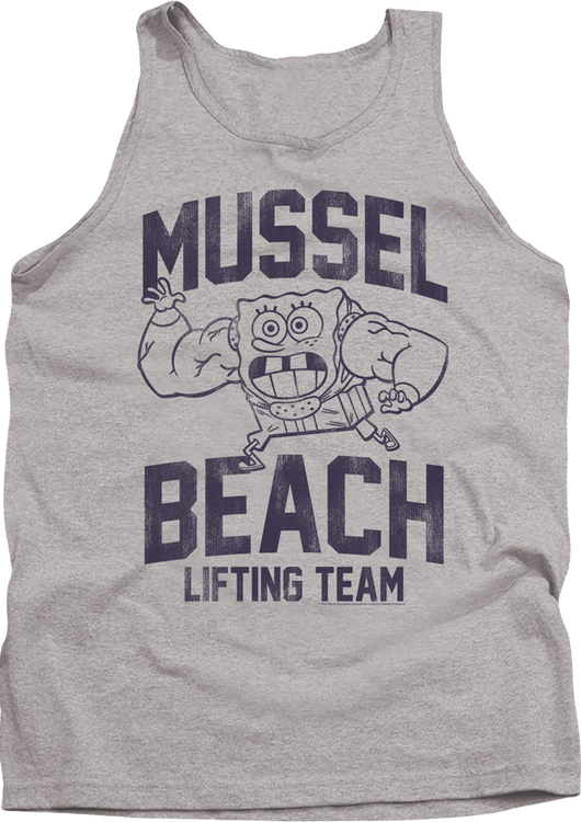 Mussel Beach Lifting Team SpongeBob SquarePants Tank Top - main product image