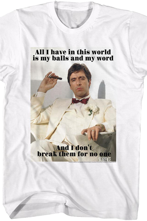 My Balls and My Word Scarface T-Shirtmain product image