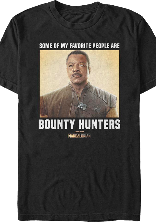 My Favorite People Are Bounty Hunters Mandalorian Star Wars T-Shirt - main product image