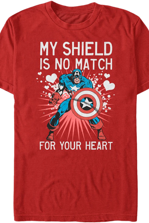 My Shield Is No Match For Your Heart Captain America T-Shirtmain product image