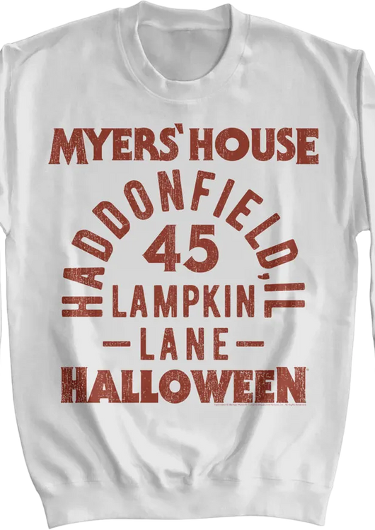 Myers' House Halloween Sweatshirt - main product image