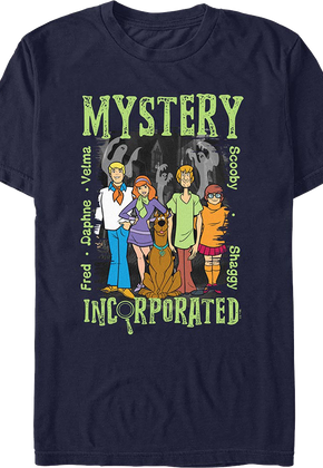 Mystery Incorporated Names Scooby-Doo T-Shirt