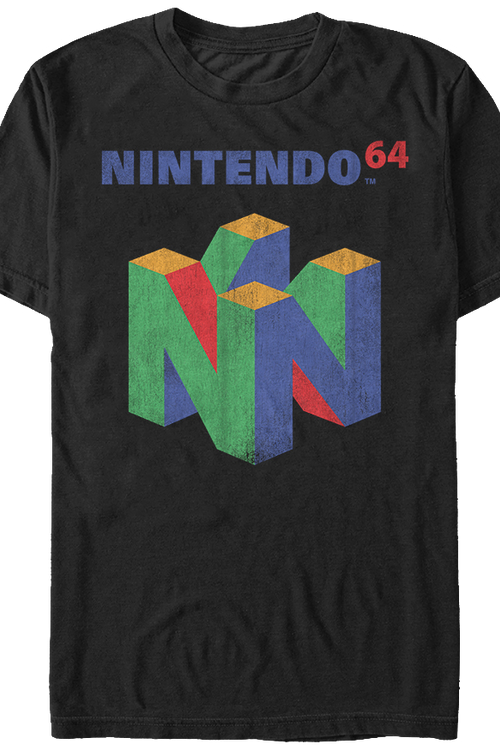 N64 Logo Nintendo T-Shirt: Nintendo Mens T-Shirt1