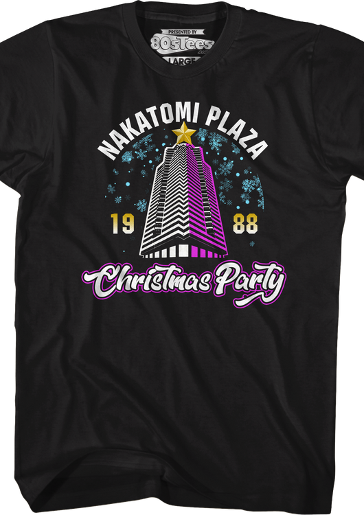 Nakatomi Plaza 1988 Christmas Party T-Shirt - main product image