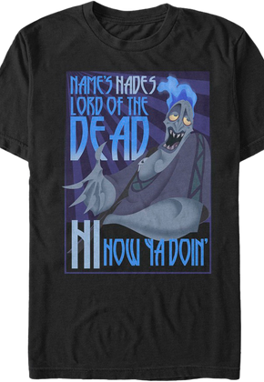 Name's Hades Lord of the Dead Hercules T-Shirt