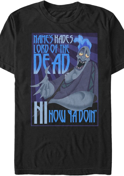 Name's Hades Lord of the Dead Hercules T-Shirt - main product image