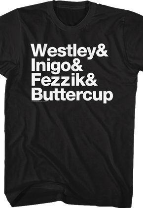 Names Princess Bride T-Shirt