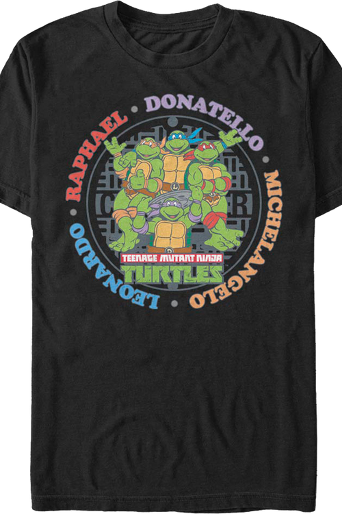 Names Teenage Mutant Ninja Turtles T-Shirtmain product image
