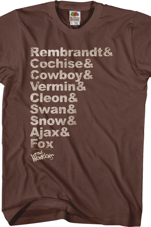 Names Warriors T-Shirtmain product image
