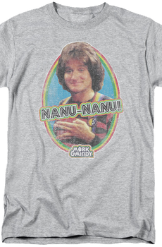 Distressed Nanu Nanu Mork and Mindy T-Shirt