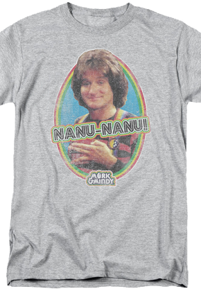 Distressed Nanu Nanu Mork and Mindy T-Shirt