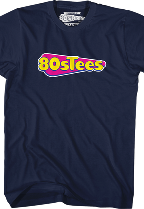 Navy 80sTees.com Logo T-Shirt