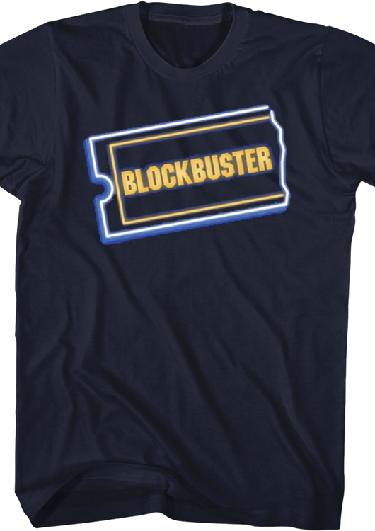 Navy Blue Logo Blockbuster T-Shirt - main product image