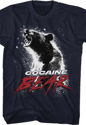Navy Blue Movie Poster Cocaine Bear T-Shirt