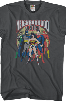 Neighborhood Watch Justice League T-Shirt