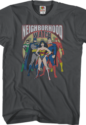 Neighborhood Watch Justice League T-Shirt