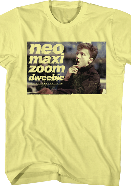 Neo Maxi Zoom Dweebie Breakfast Club T-Shirt. Men's T-Shirt