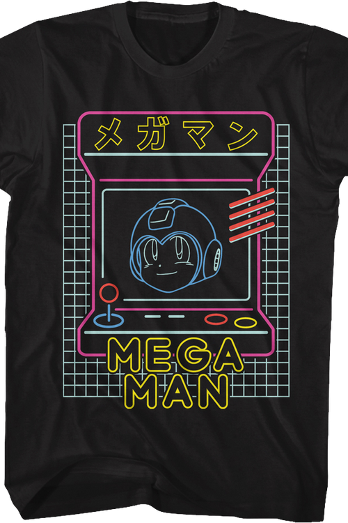 Neon Arcade Game Mega Man T-Shirtmain product image
