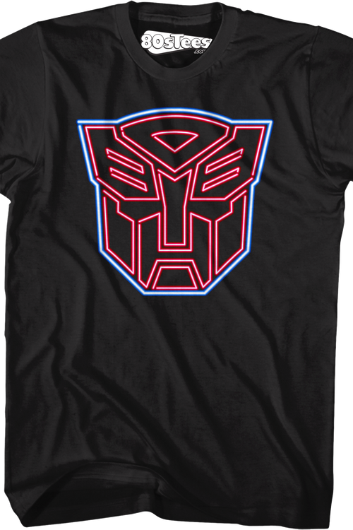 Neon Autobots Logo Transformers T-Shirtmain product image