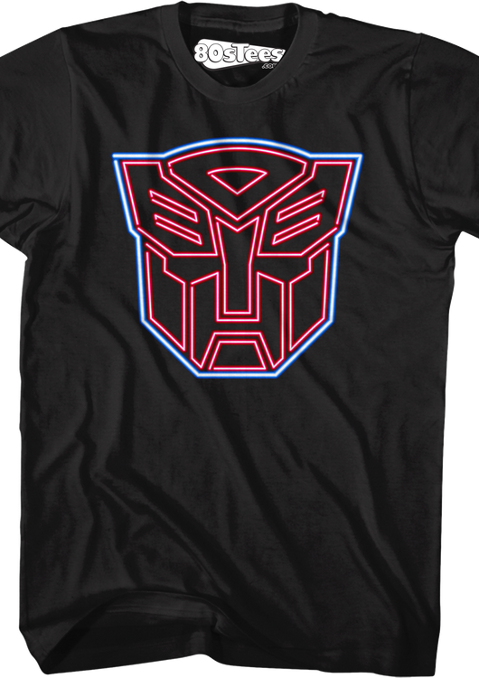 Neon Autobots Logo Transformers T-Shirt - main product image