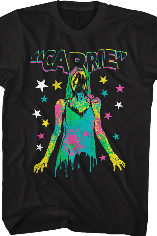 Neon Blood Splattered Prom Queen Carrie T-Shirt - main product image