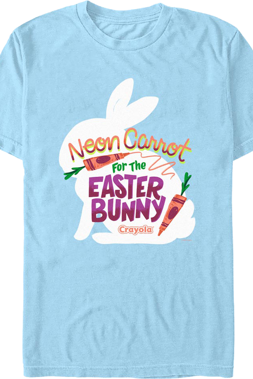 Neon Carrot For The Easter Bunny Crayola T-Shirtmain product image