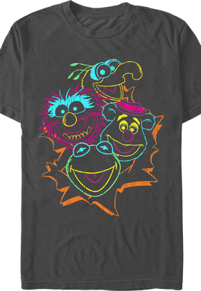 Neon Chalk Sketches Muppets T-Shirt