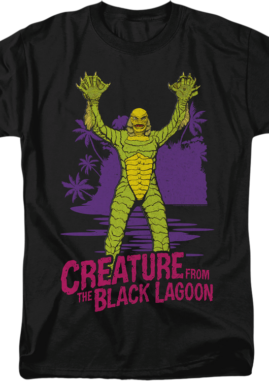 Neon Creature From The Black Lagoon T-Shirt - main product image