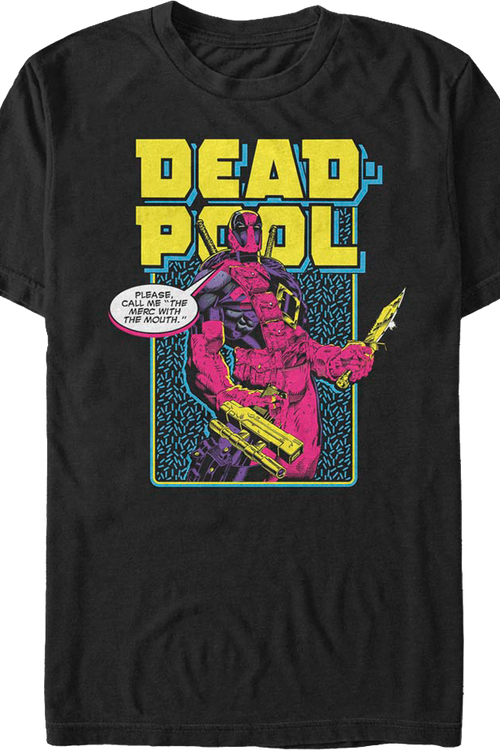 Neon Deadpool Marvel Comics T-Shirtmain product image