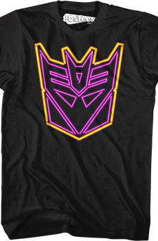 Neon Decepticons Logo Transformers T-Shirt