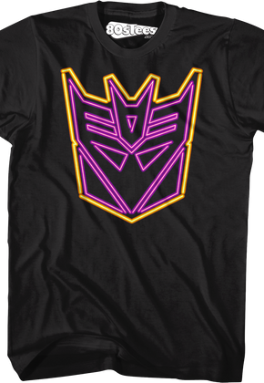 Neon Decepticons Logo Transformers T-Shirt